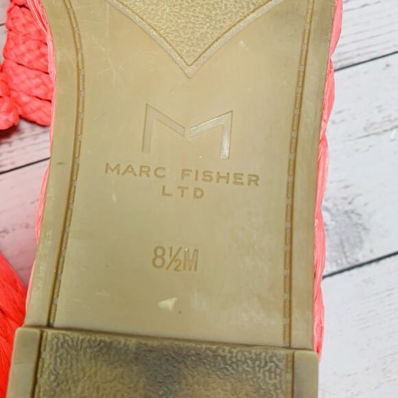 Marc Fisher Priya Espadrille Platform Wedge Sandals Size 8.5 Pink Y2K Mean Girls - Picture 7 of 7